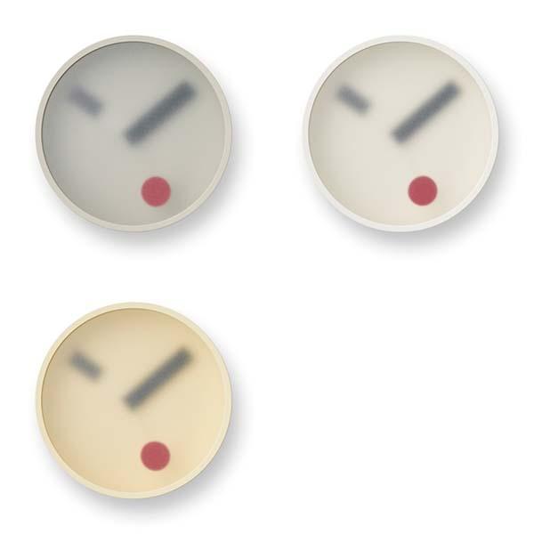 【新品・未使用】Lemnos kehai 掛け時計 KM22-01 GY Lemnos（レムノス） 特典付 kehai ケハイ 13cm KM22-01 けはい 気配