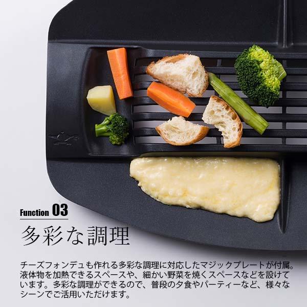 Aladdin アラジン Graphite griller with magic plate グラファイトグリラー（マジックプレート） CAG-G13B ホットプレート 卓上調理器 無煙 煙が出ない｜unlimit｜06