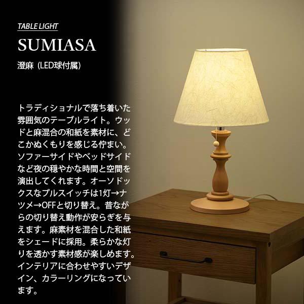 NAGASAWA Lighting 長澤ライティング SUMIASA 澄麻 (LED球付属) NS
