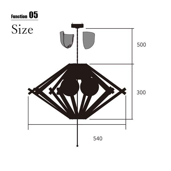 NAGASAWA Lighting 長澤ライティング WOOD DIAMOND L ウッド