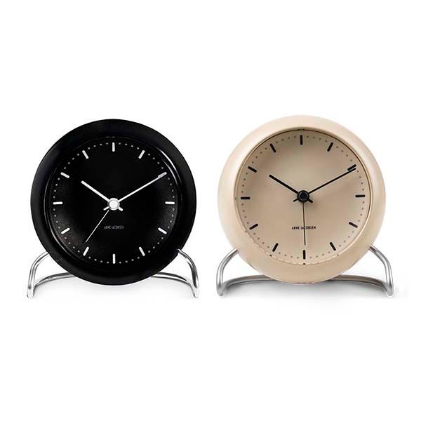 インテック　置き時計 City Hall Table Clock 11cm black ARNE JACOBSEN(アルネ ヤコブセン)　AJ43673 ARNE JACOBSEN（アルネ ヤコブセン） ARNE JACOBSEN CLOCK クロック