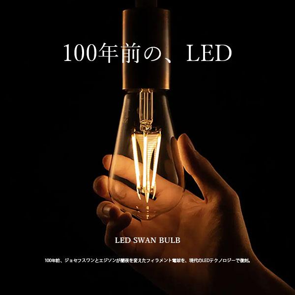 LED SWAN BULB スワン電器 2200 EDISON LEDスワンバルブ SWB-LDF4L