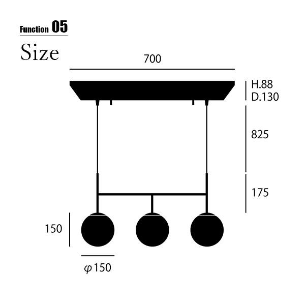 ARTWORKSTUDIO アートワークスタジオ SB3-pendant light (S) エスビー3ペンダントライトS (LED球付属) AW-0674E / ペンダントランプ 天井照明 30W相当×3灯の画像