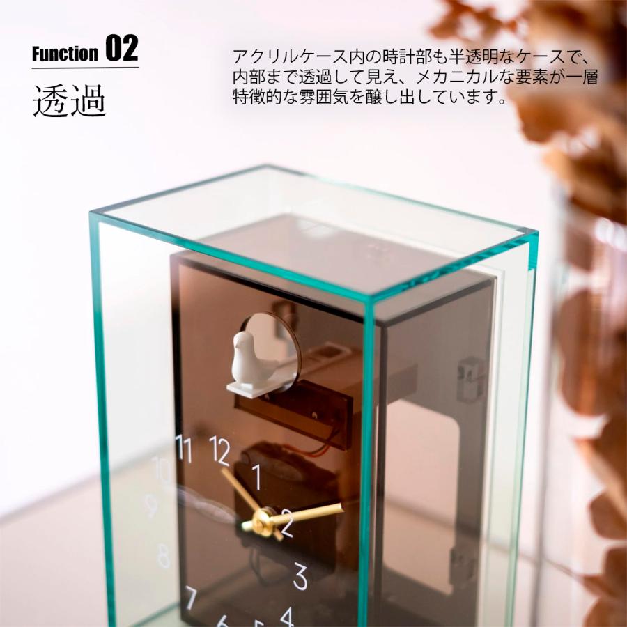 NEXTIME ネクスタイム Acrylic CucKoo アクリルカッコー (置・掛兼用