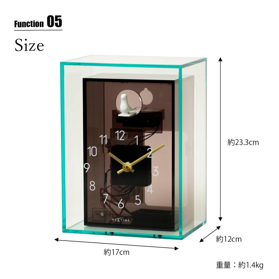 NEXTIME ネクスタイム Acrylic CucKoo アクリルカッコー (置・掛兼用