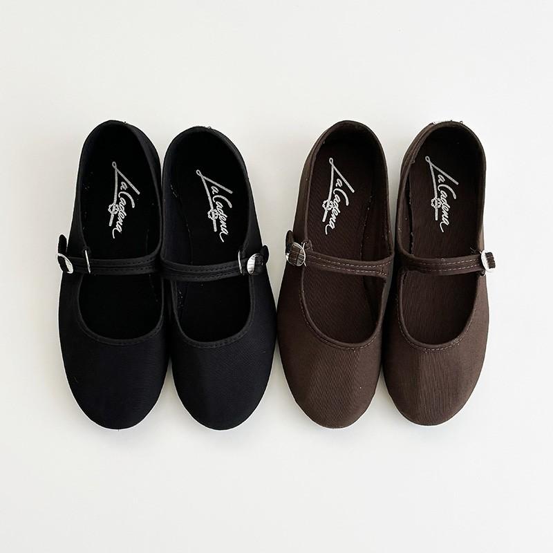 LA CADENA ラ カデナ キャンバス ワンストラップシューズ