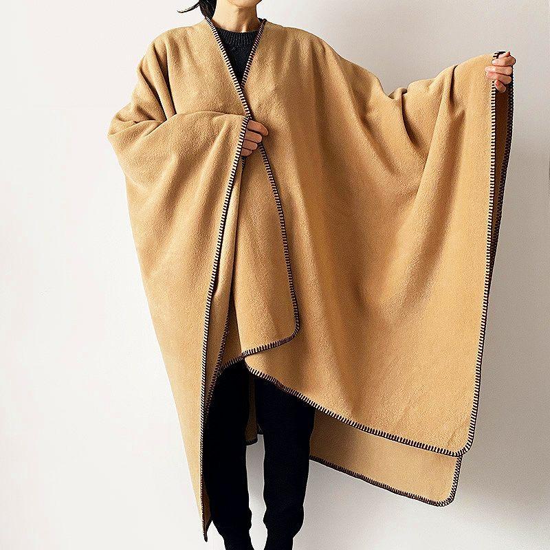 TWEED MILL（ツイードミル） フリースルアナ ポンチョ Fleece ruana