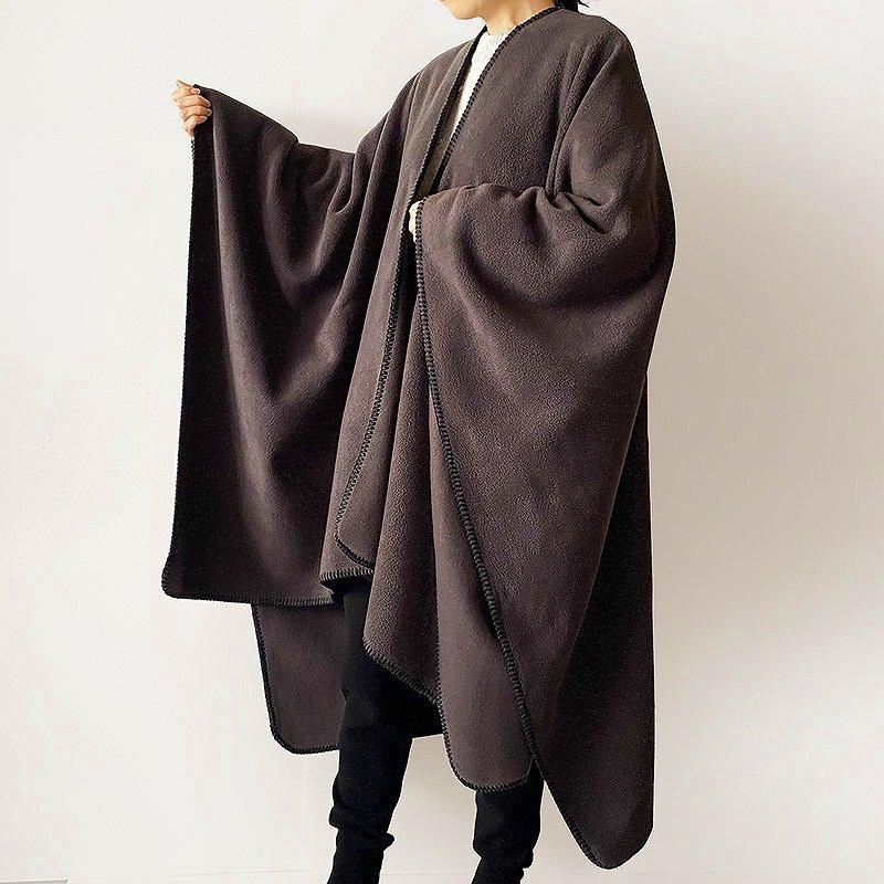 TWEED MILL（ツイードミル） フリースルアナ ポンチョ Fleece ruana