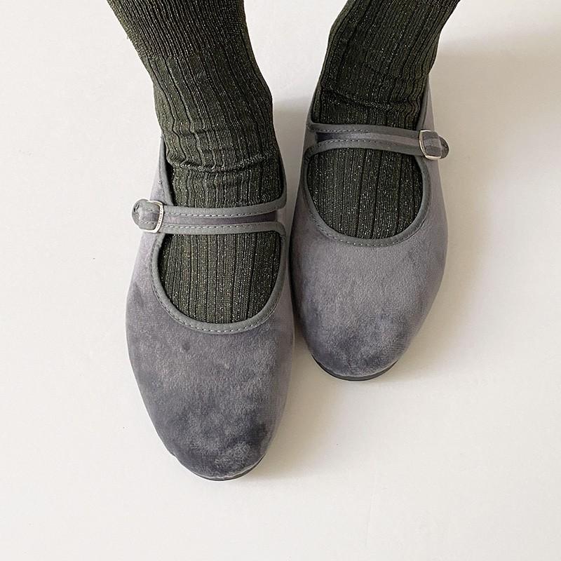 La Cadena（ラ カデナ）　ベロアストラップパンプス　新品未使用　ブラック 楽天市場】LA CADENA ラ カデナ ベロア ワンストラップシューズ