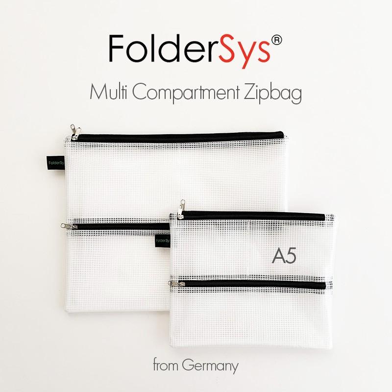 FolderSys フォルダーシス マルチコンパートメント ジップバッグ A5