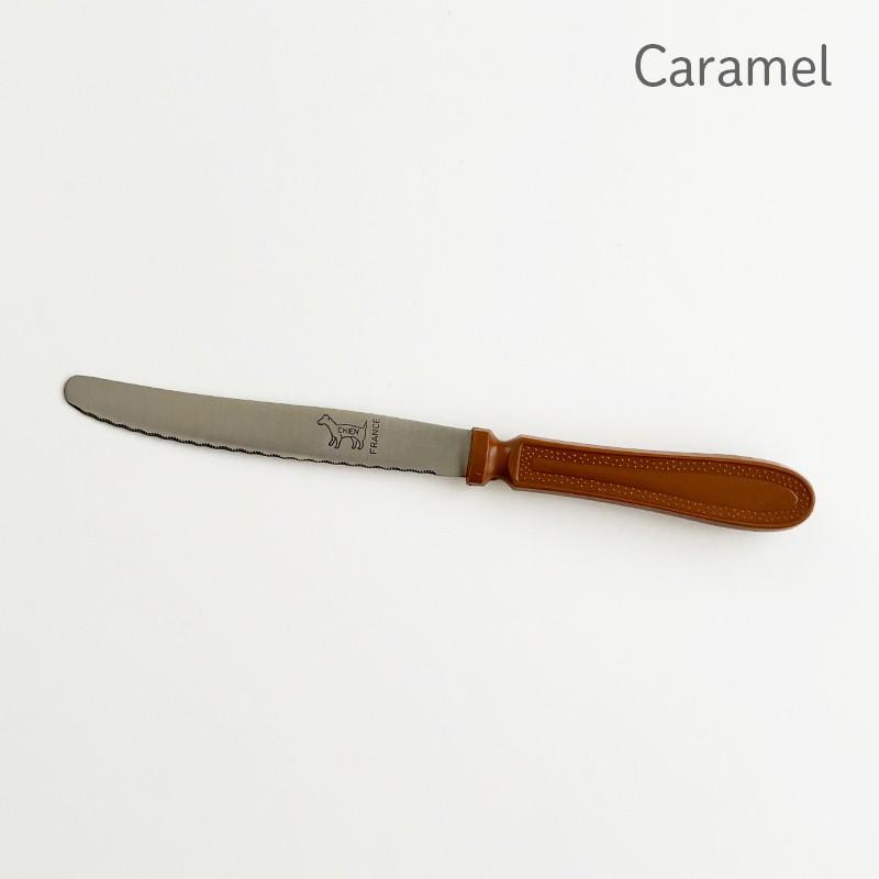 Chien シアン テーブルナイフ 4カラー フランス ステンレス製 波刃