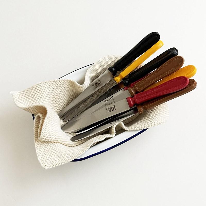 Chien シアン テーブルナイフ 4カラー フランス ステンレス製 波刃