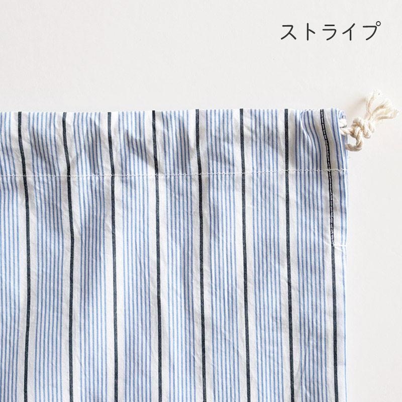 Cinq（サンク） オリジナル巾着袋 コットン 綿 21.5×26.5 ギンガム