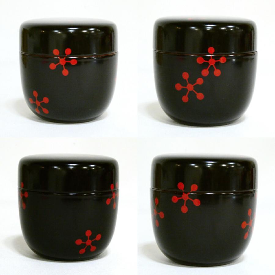 茶道具】山中塗 川上浩平作 三千家好 利休梅 大棗【中古 美品】 : ます