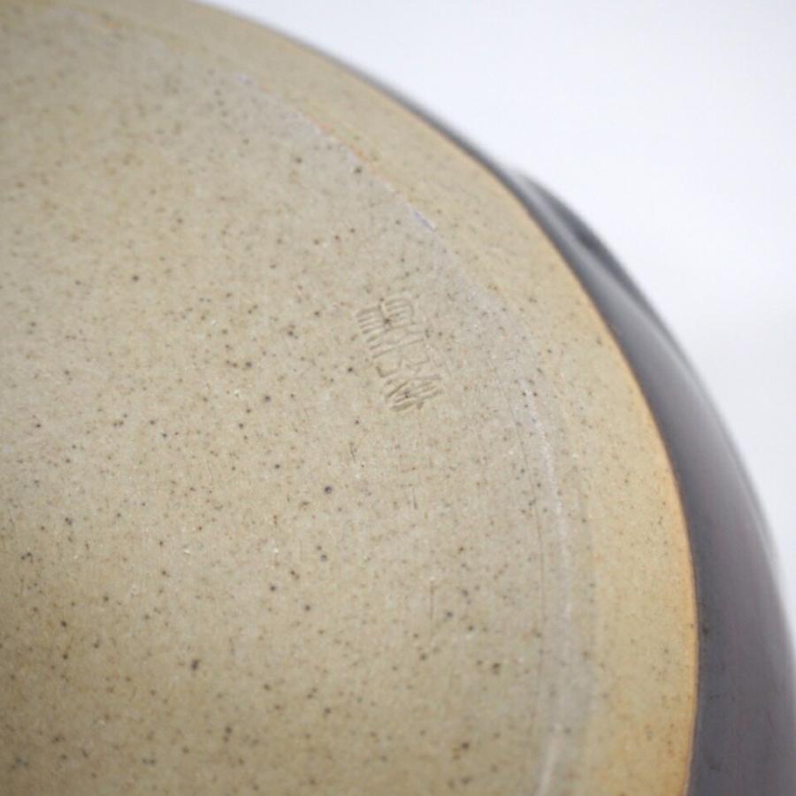 五月の特売品】青柳翠峰作 高取水指 菱形 管耳付 塗蓋 茶道具【中古 美