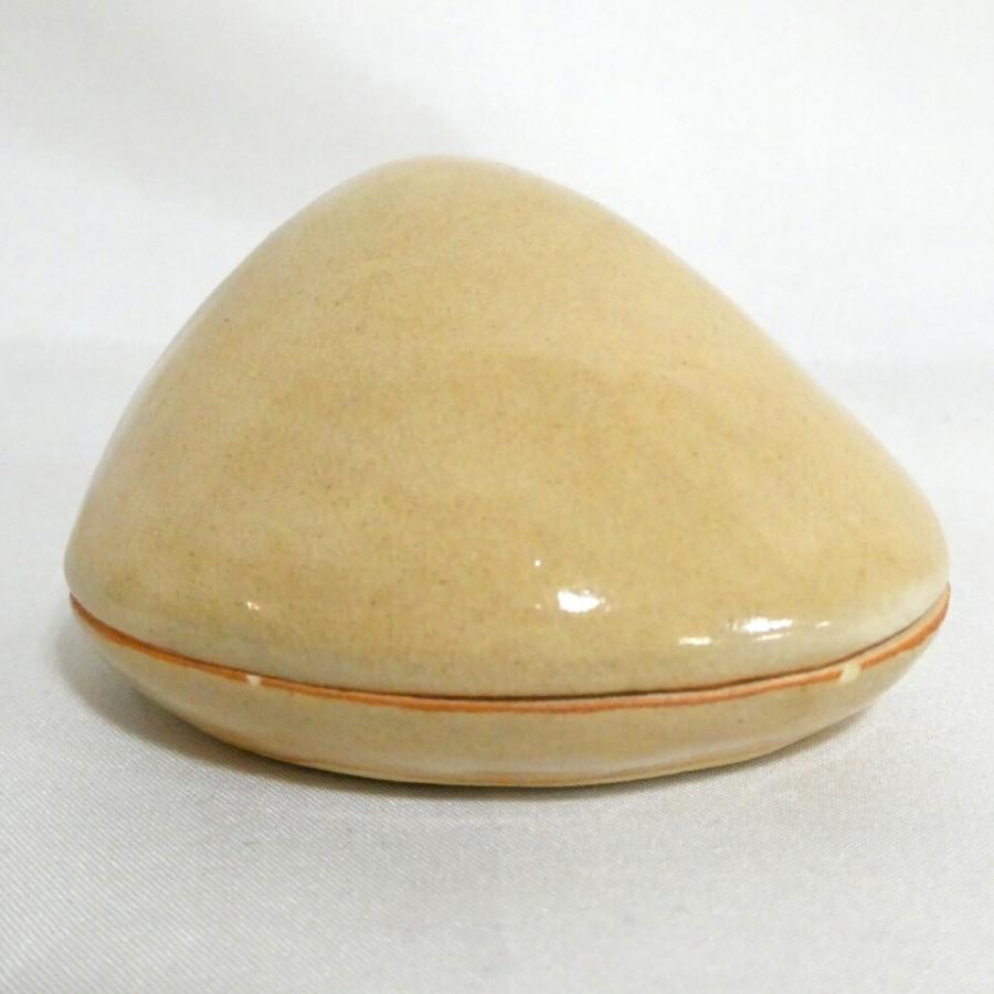二月の特売品】十二代田原陶兵衛作 萩 蛤香合 茶道具【中古 美品