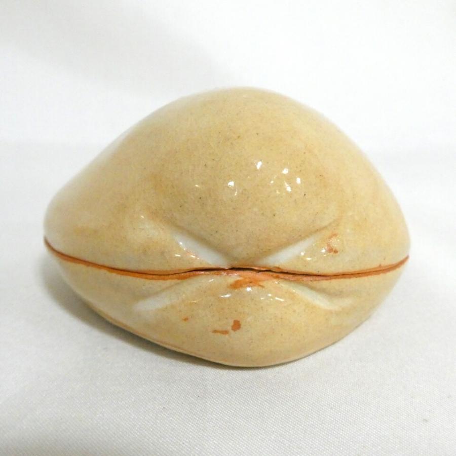 二月の特売品】十二代田原陶兵衛作 萩 蛤香合 茶道具【中古 美品