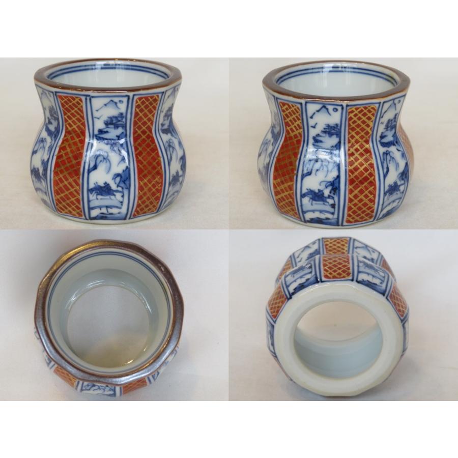 茶道具　台子皆具　手塚祥堂﻿ 五月◇特売品）平安 手塚祥堂作 染付金襴手 十二角台子皆具