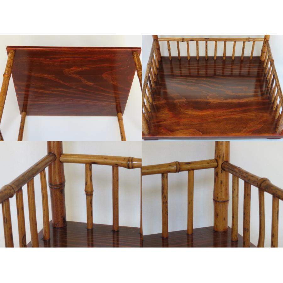 S332鳳凰棚 萩井一丘作 一茶庵 佃一祐 煎茶道具 共箱 四月◇特売品）大阪府 萩井一丘作 煎茶道一茶庵好十二の内 清風棚 佃一
