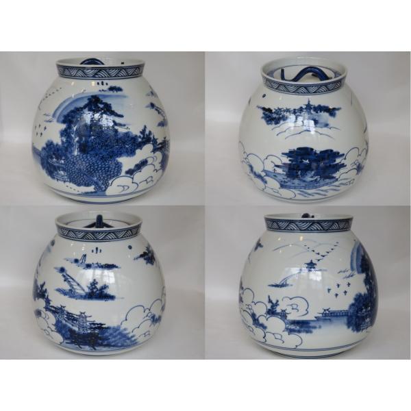 七月☆税込特売品)滋賀県 遠州七窯膳所焼 岩崎新定作 近江八景 七月☆税込特売品)滋賀県 遠州七窯膳所焼 岩崎新定作 近江八景
