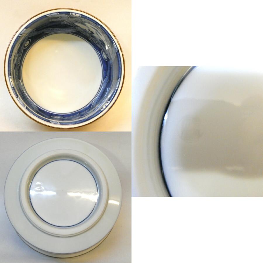 十一月の特売品】平安 手塚祥堂作 染付金襴手 唐草文台子皆具 茶道具