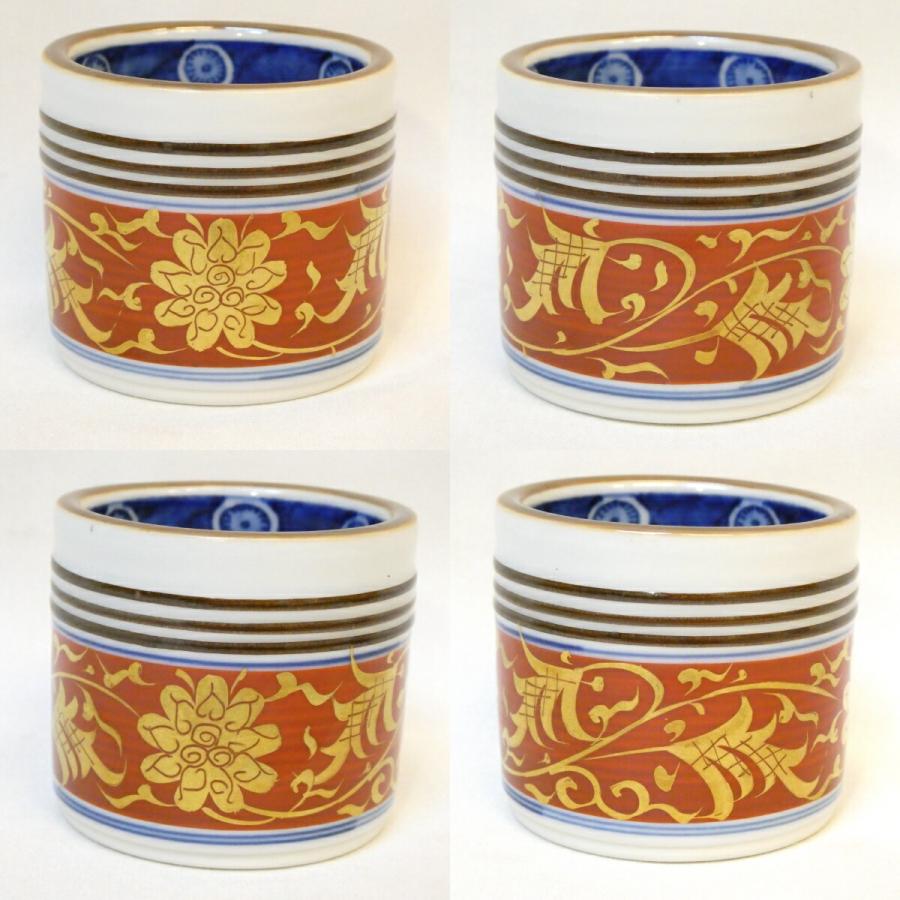 十一月の特売品】平安 手塚祥堂作 染付金襴手 唐草文台子皆具 茶道具