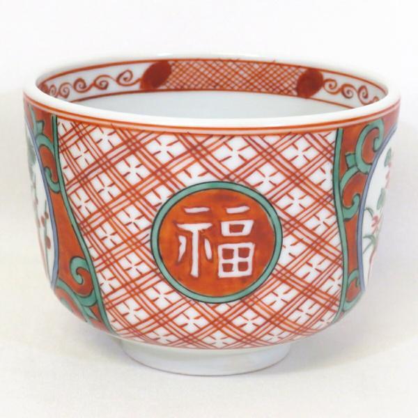 十月の特売品】平安紫翠窯 三代 西村徳泉作 赤絵写 四君子文 茶碗 筒