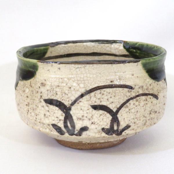 一月の特売品】瀬戸 山口茂作 織部 茶碗 茶道具【中古 美品】 : ますや