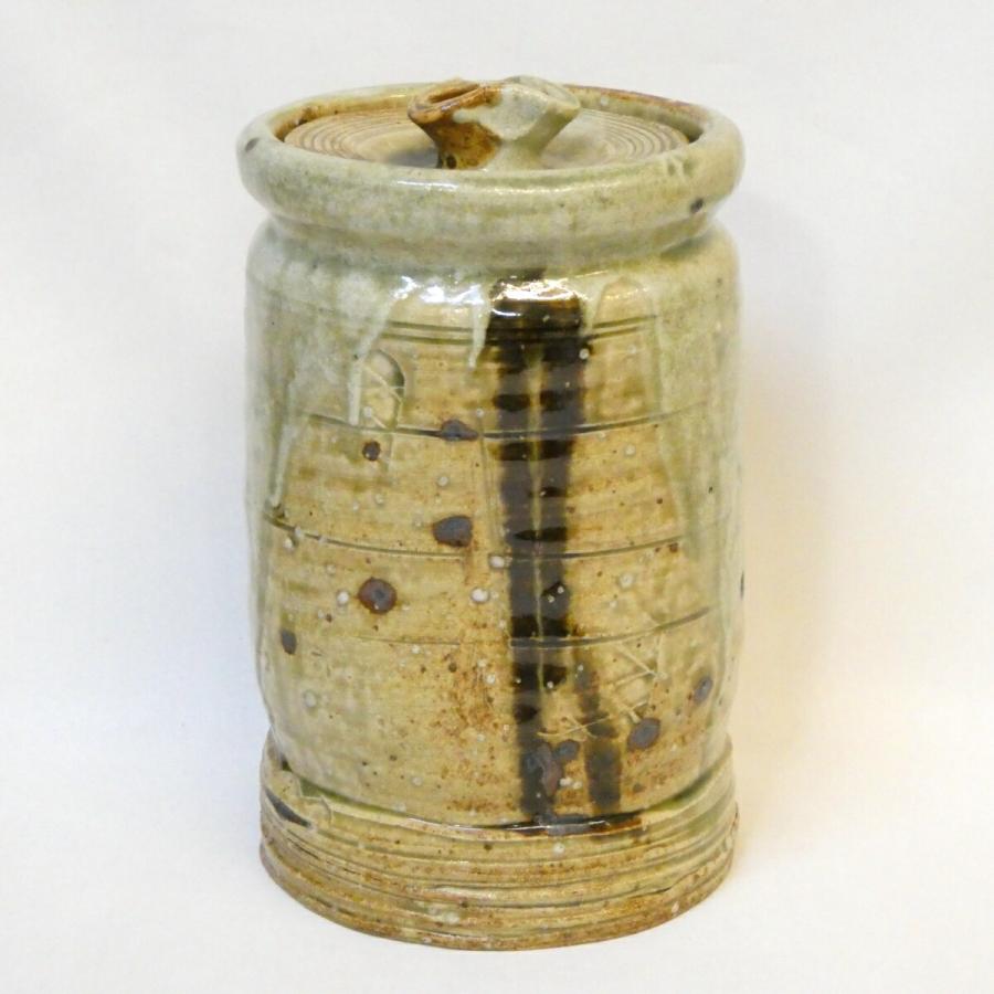 八月の特売品】佐治光寿作 美濃伊賀 細水指 中置 茶道具【中古