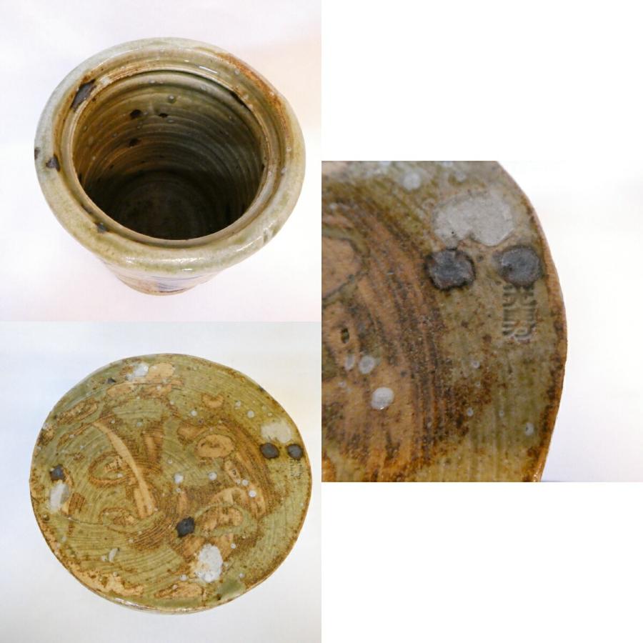 八月の特売品】佐治光寿作 美濃伊賀 細水指 中置 茶道具【中古