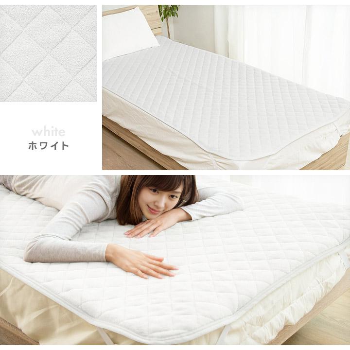 敷きパッド クイーン 冬 あったか マイクロファイバー 敷パッド シーツ
