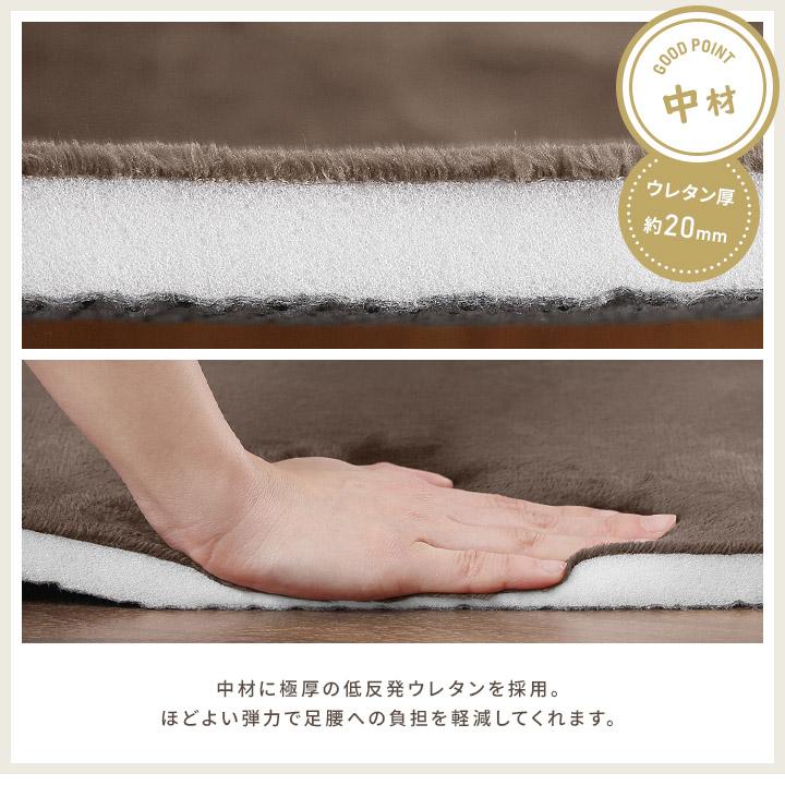 キッチンマット 180 60×180cm 厚手 低反発 フランネルマット 60cm幅 極