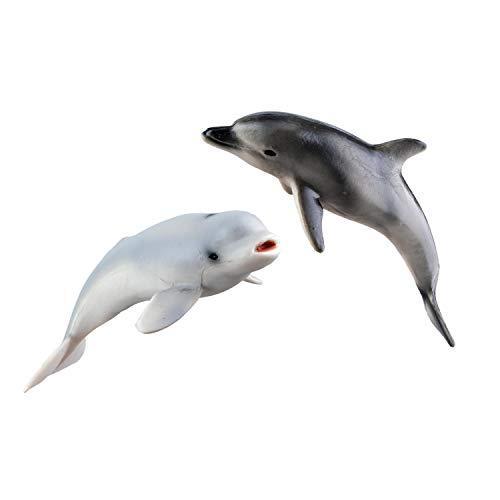 希少 2 6インチ 14個 リアルな海の動物フィギュア Toymany プラスチック 並行輸入 サメ クジラ オルカ ベルーガ 海の動物フィギュアセット ブロック