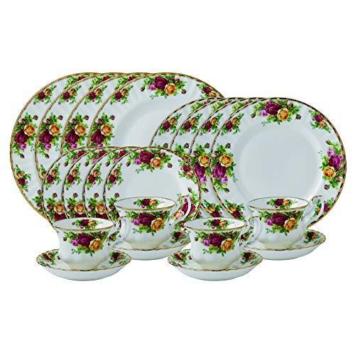 Royal Albert Old Country Roses 20-Piece Dinnerware Set Service for