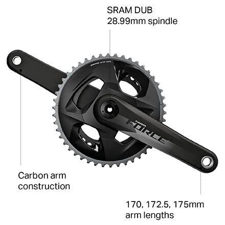 2個以上購入で送料無料 SRAM Force Dub 12速クランクセット ブラック ...