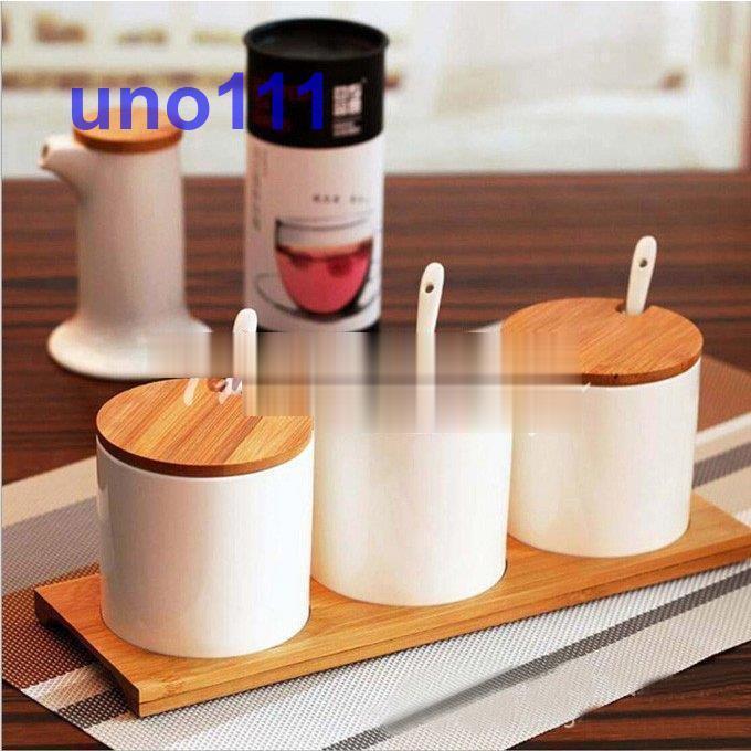 保存容器 陶器キャニスター 調味料入れ 容器 木台 匙付き 塩 コショウ 砂糖入れ 台所用品 保存容器 陶器 北欧 天然竹 セラミック Cflhu58d2a14 Uno 通販 Yahoo ショッピング