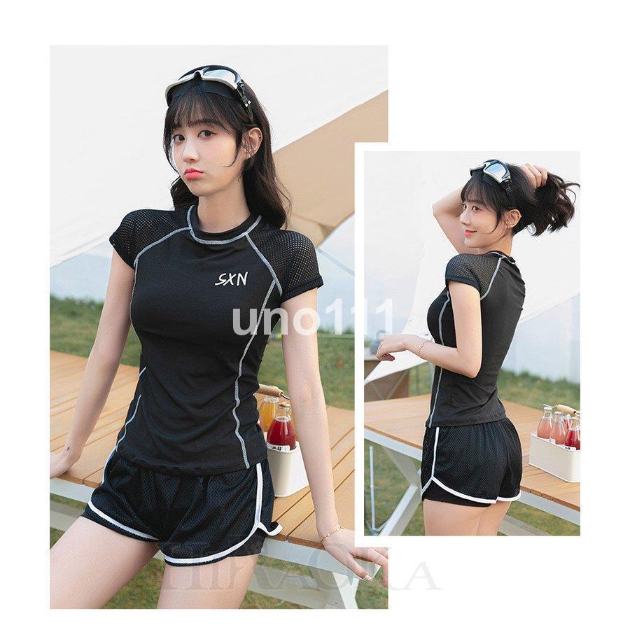 水着 レディース 体型カバー 夏 中学生 高校生 スポーティー 可愛い スイムウェア 夏 海 ビーチ 水泳服 10代 代 30代 Sjhu7kh2iot516 Uno 通販 Yahoo ショッピング