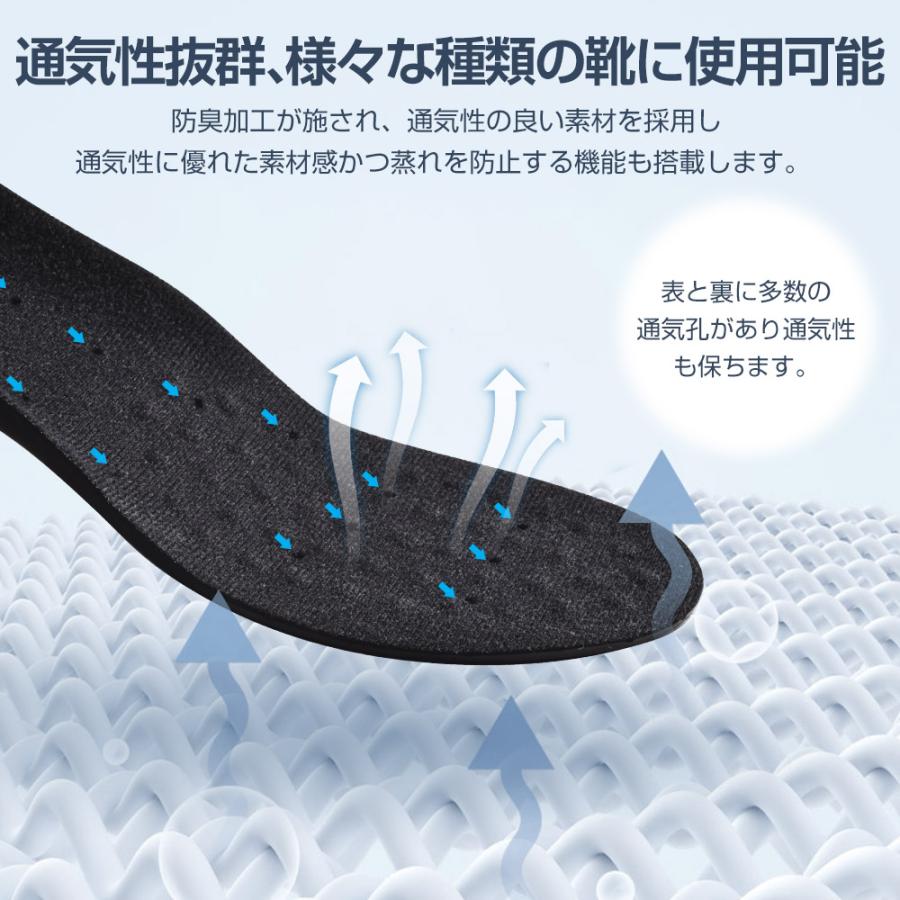 インソール 中敷 アーチサポート 衝撃吸収 土踏まず 反発 防臭