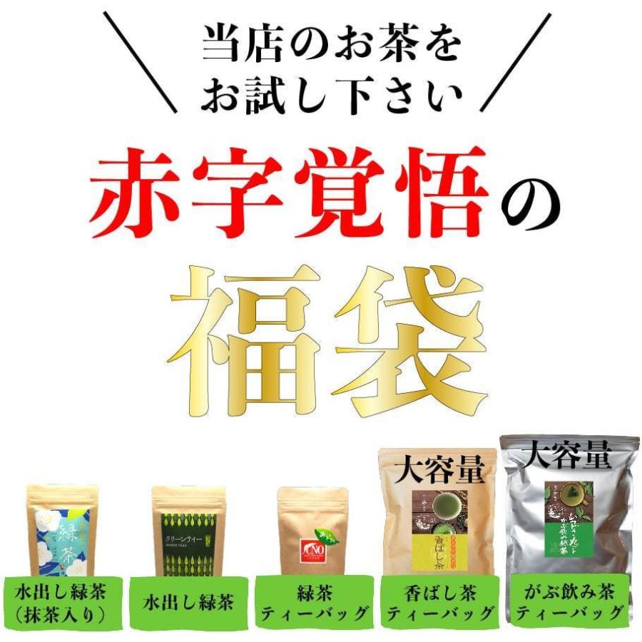 福袋 2024 お茶 ティーバッグ 水出し緑茶 緑茶 八女茶 煎茶 茶葉 玄米茶 ほうじ茶 日本茶 ティーバッグ5点セット｜unoike｜02