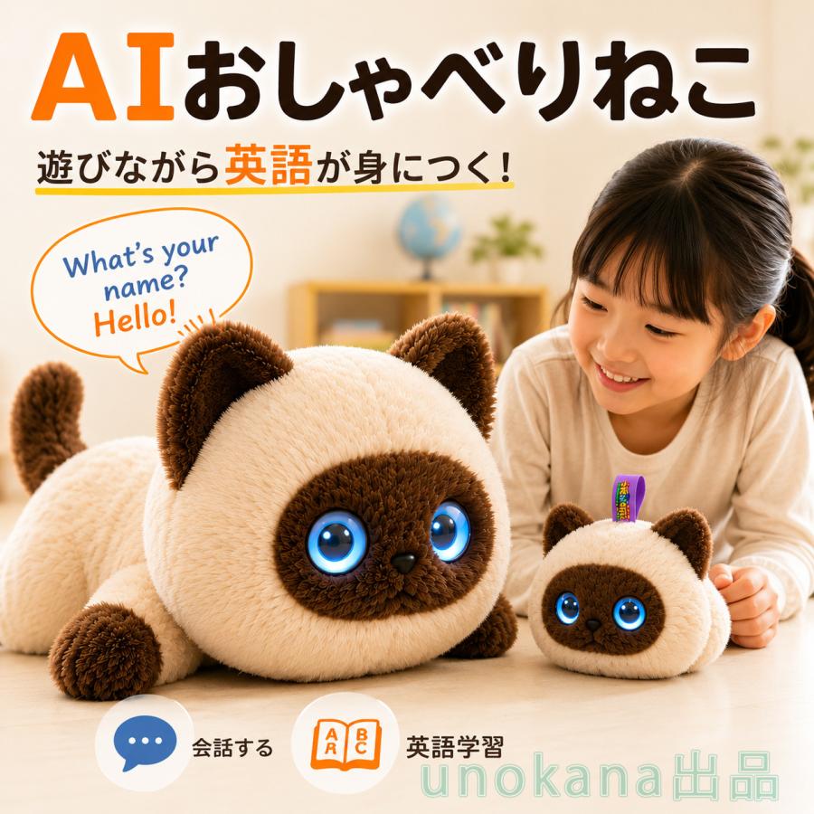 AIペット おしゃべりぬいぐるみ ChatGPT搭載 会話ロボット AIおもちゃ 66言語対応 コミュニケーションロボット 英語学習 知育玩具 子供 高齢者 プレゼント