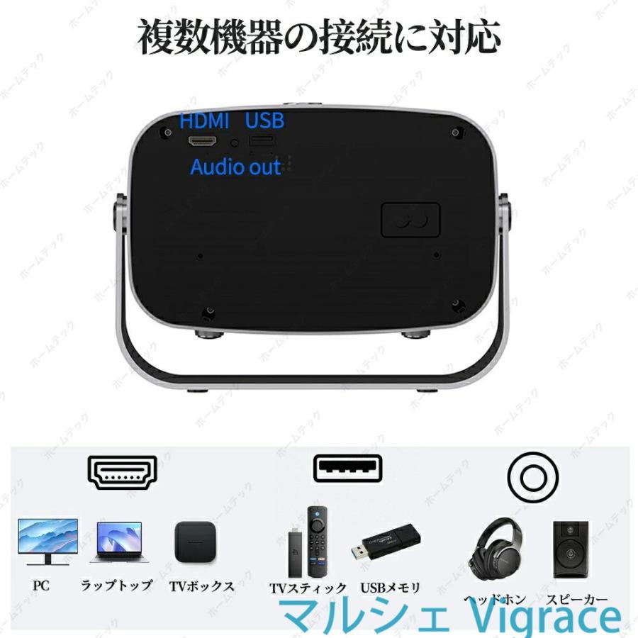 プロジェクター 小型 天井投影 スマホ接続 Android13搭載 4K対応 26000LM高輝度 電動フォーカス 自動台形補正 Wi-Fi6 Netflix YouTube対応 リモコン付の画像
