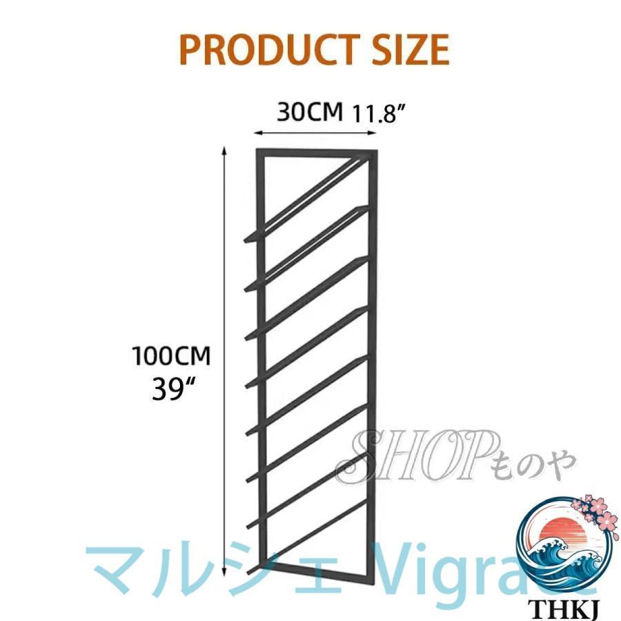 壁掛けアイアンワインラック 工業用金属製吊り下げワインラック 壁掛けワインボトルラック アイアンアート ボトルラック 酒ラック ウイスキー棚 ワイングラス_5