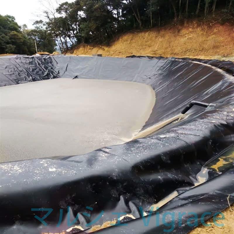 人工池用防水シート 透湿防水シート 屋外池用池ライナー 池スキン小魚池ライナーゴム製池タープ簡単に切断できる下敷き 噴水 滝ウォーターガーデン用_3