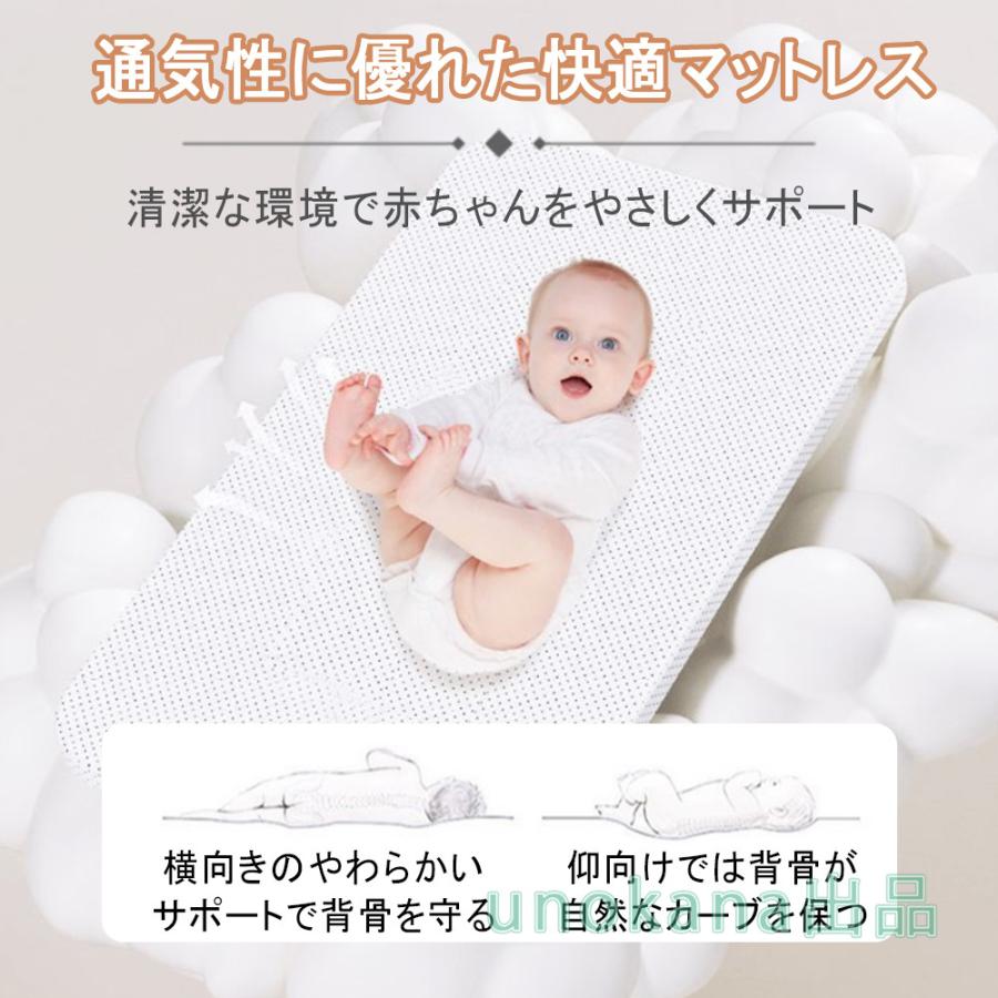 ベビーベッド 添い寝 ミニ 持ち運び 折りたたみ 五年保証 新生児 0ヶ 月~24ヶ月 ゆりかご 蚊帳 付き_12