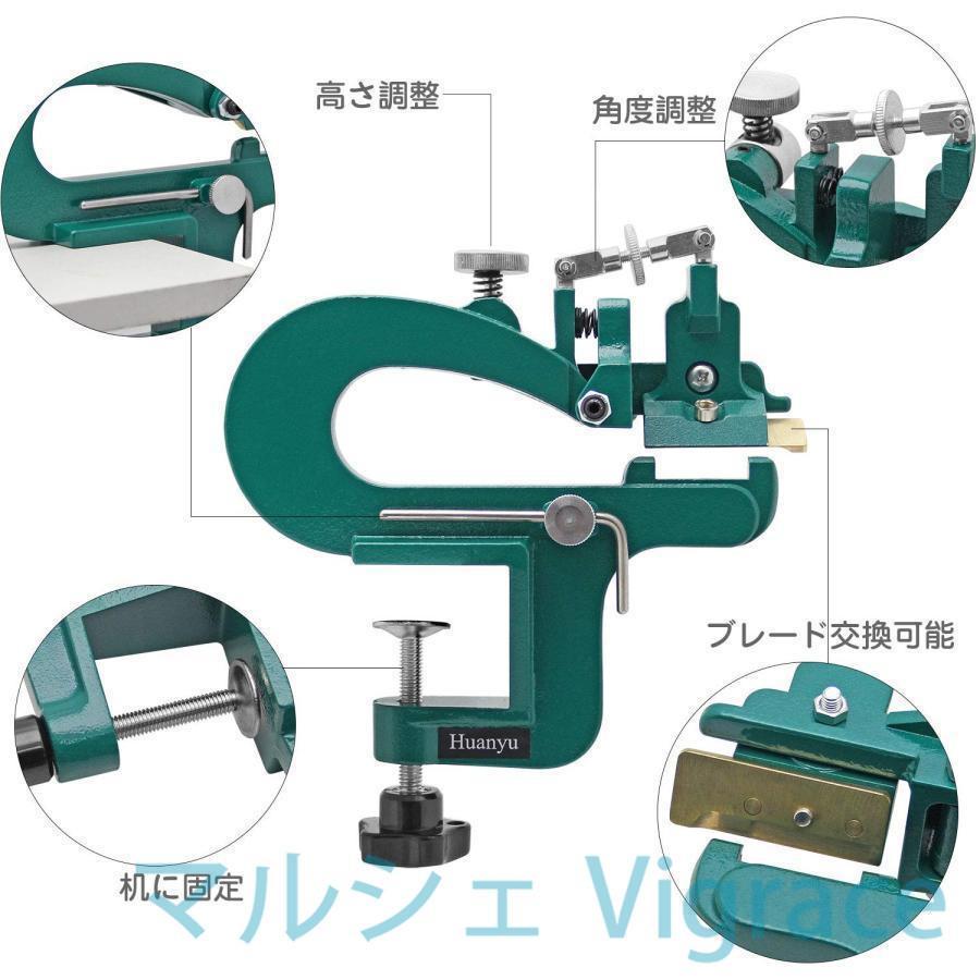 レザースプリッター 革削ぎ 手動革漉き機 厚さ3.5cm以内 皮むき器 鞣し/牛革/馬革/豚革など 革製品加工用 手芸DIY 業務用_3
