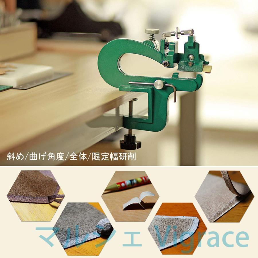 レザースプリッター 革削ぎ 手動革漉き機 厚さ3.5cm以内 皮むき器 鞣し/牛革/馬革/豚革など 革製品加工用 手芸DIY 業務用_4