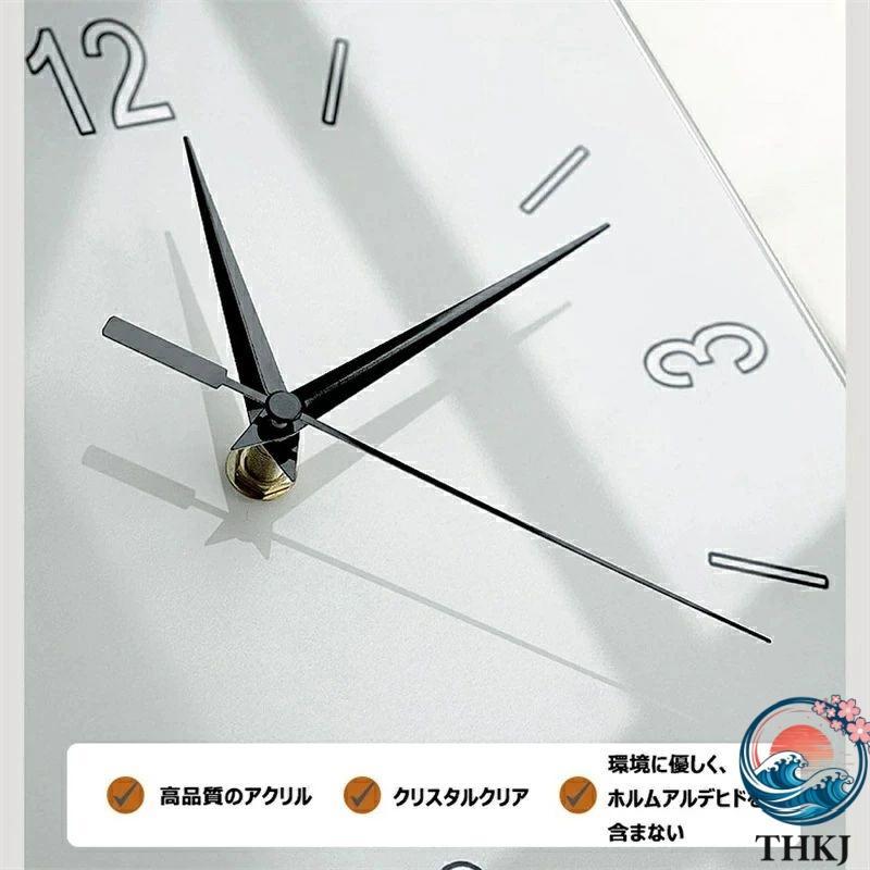 両面時計 角時計 デジタル時計 リビング 壁掛け センサースイッチ