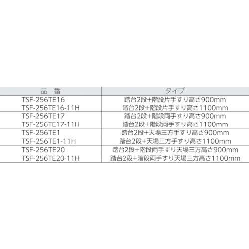 直送品 代引き不可 作業用踏台 ｔｒｕｓｃｏ 踏台 ２段本体 天場三方手すり 道具 工具 ヤフー店 うのオンライン グリス Tsf 257te1