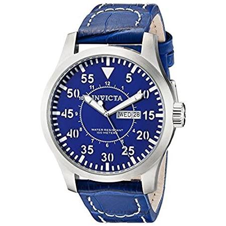 最適な材料 インビクタInvicta Men &apos;s 11186?SpecialtyブルーDialブルーLeather Watch 送料無料 腕時計