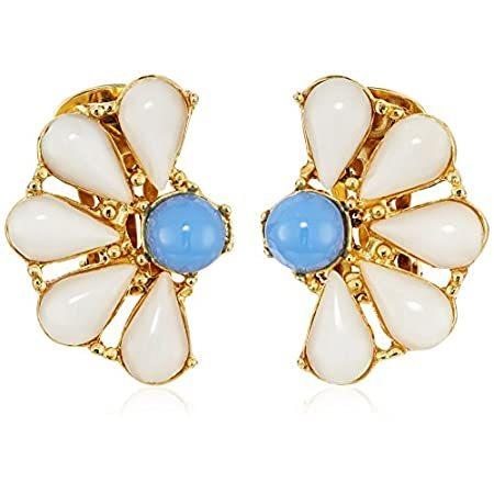 日本にはない厳選商品を海外からお届けBen-Amun Jewelry Garden Escape Daisy Clip-0n Earrings, White 送料無料